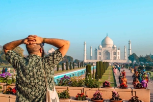 Vanuit Delhi: all-inclusive dagtour naar de Taj Mahal en het fort van Agra
