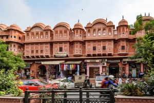 Vanuit Delhi: Dagtrip Jaipur per sneltrein of privéauto