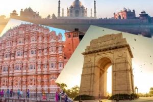 Z Delhi: Prywatna 3-dniowa wycieczka po Złotym Trójkącie z hotelami