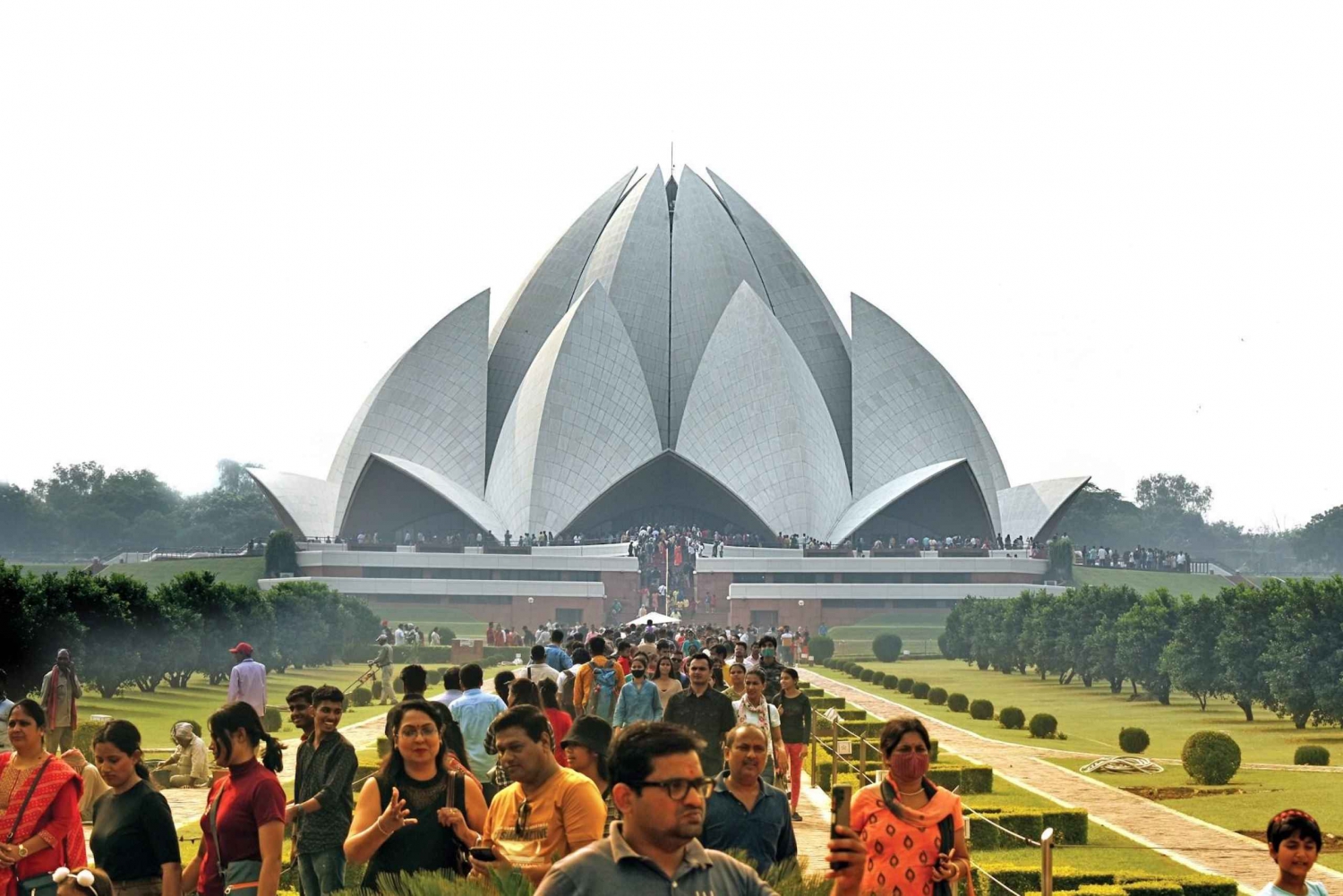 Från Delhi: Privat rundtur i Delhi med tempel och andliga platser