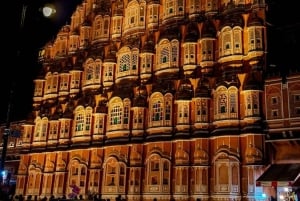 Vanuit Delhi: een hele dag bezienswaardigheden in Jaipur met gids