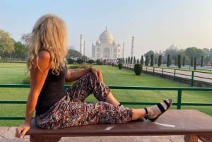 Från Delhi: Taj Mahal & Agra privat dagsutflykt med transfer