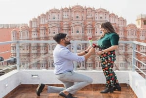 Vanuit Delhi: Privétour langs de hoogtepunten van Jaipur met 5* lunch