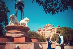 Vanuit Delhi: Privétour langs de hoogtepunten van Jaipur met 5* lunch