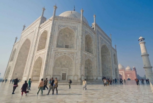 Från Jaipur: Privat guidad dagsutflykt till Taj Mahal och Agra Fort