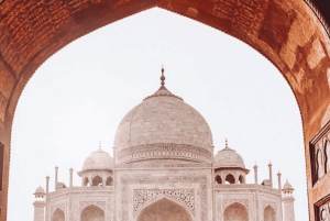 Jaipurista: Taj Mahalin ja Agran linnoituksen retki lounaalla