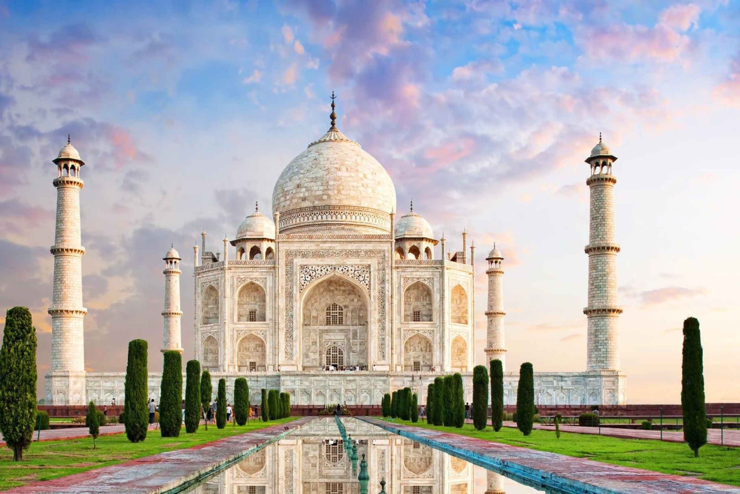 Från Jaipur: Taj Mahal och Agra Fort med bil