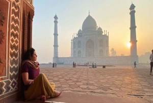 Delhistä: Agran yksityinen kiertoajelu ja nopea sisäänpääsy Taj mahaliin