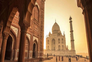 Fra Delhi: Privat tur til Agra med hurtig adgang til Taj Mahal