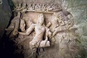 Från Udaipur: Stadstur i Mumbai och Elephanta-grottorna samma dag