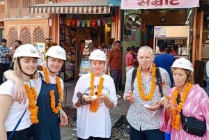 Jaipur: Ochtendfietstour met gids en culinaire tour