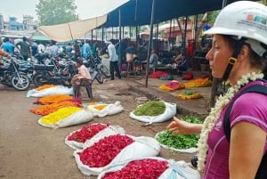 Jaipur: Ochtendfietstour met gids en culinaire tour