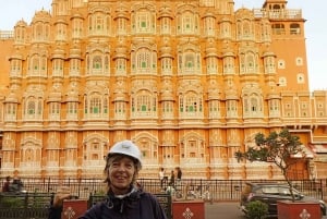 Jaipur: Ochtendfietstour met gids en culinaire tour