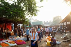 Jaipur: Ochtendfietstour met gids en culinaire tour
