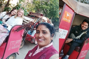 Promenade matinale guidée en E-Rickshaw avec dégustation de mets