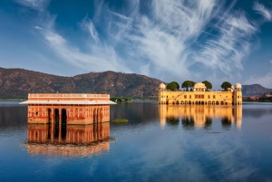 Jaipur Amer Fort, Jal Mahal og Stepwell - privat halvdagstur