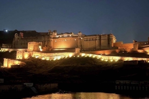 Jaipur kveldstur: Lys- og lydshow på Amber Fort og i byen