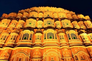 Tour serale di Jaipur: Spettacolo di luci e suoni al forte e alla città di Ambra