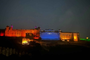 Jaipur : visite nocturne avec spectacle son et lumière au fort d'Amber