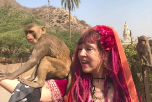 Jaipur: Flower Market, Amber Fort, Monkey Temple & City Tour