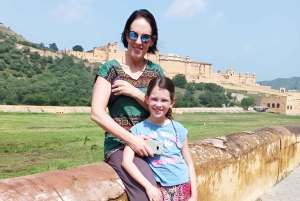 Jaipur: Flower Market, Amber Fort, Monkey Temple & City Tour