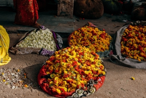 Jaipur: Blumenmarkt-Tour, Affentempel, lokales Frühstück
