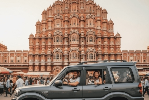 Jaipur: Heldags sightseeingtur i bil med guide