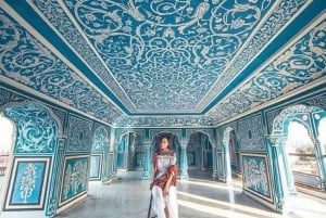 Jaipur: heldagstur med elefantlandsby og blomstermarked