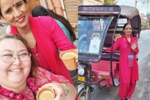 Tour di mezza giornata della città di Jaipur in E-Rickshaw con autista femminile