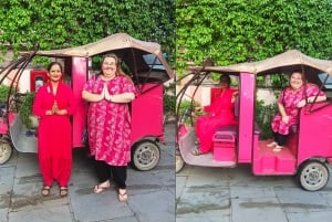 Tour di mezza giornata della città di Jaipur in E-Rickshaw con autista femminile