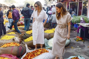 Jaipur: Halvdagsutflykt med guidad sightseeing och blomstermarknad