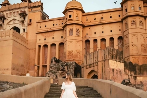 Jaipur: Halvdagsutflykt med guidad sightseeing och blomstermarknad