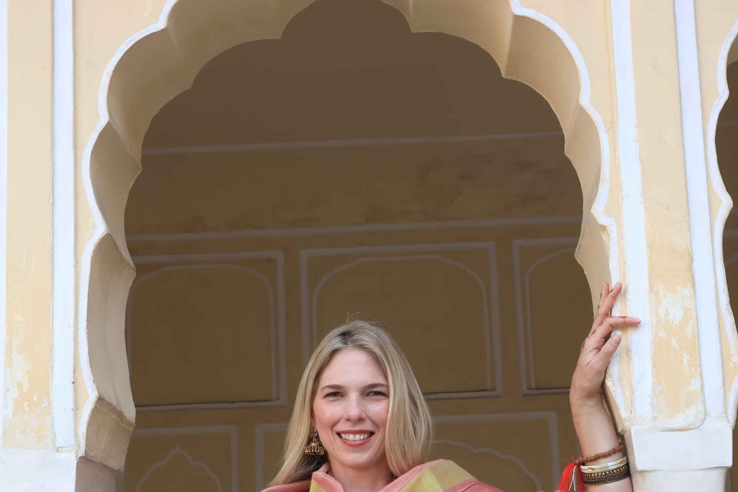 Jaipur: servizio fotografico privato a Hawa Mahal con guida locale