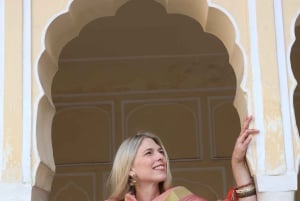 Jaipur: servizio fotografico privato a Hawa Mahal con guida locale