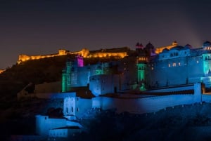 Jaipur: Lys- og lydshow med middag i Amber Fort