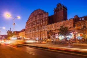 Jaipur : Visite guidée du fort d'Amber, du puits d'escalier et du temple de l'amour aveugle
