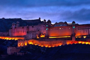 Jaipur : Visite guidée du fort d'Amber, du puits d'escalier et du temple de l'amour aveugle
