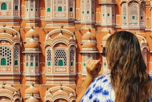 Jaipur: Yksityinen koko päivän kestävä Pink City -kierros apinatemppelillä