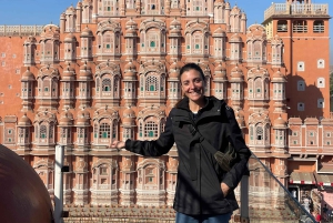 Jaipur: Privat guidad tur med lokal familjemåltid