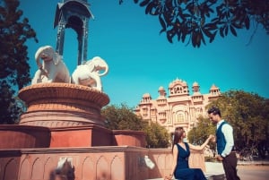 Vanuit Delhi: Privétour langs de hoogtepunten van Jaipur met 5* lunch
