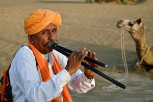 Jaisalmer: Ökenläger med kamelridning och kulturföreställning