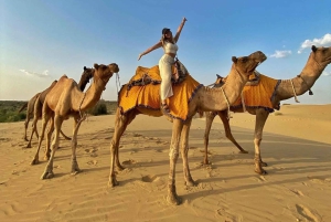 Jaisalmer: Övernattning på ökensafari med kamelridning