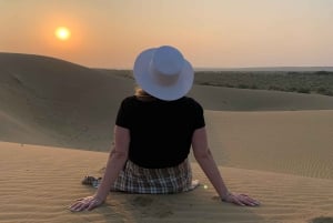 Bezienswaardigheden in Jaislamer met zonsondergang, kameel- en woestijnsafari