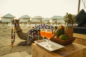 Роскошный кемпинг в центре пустыни Тар.