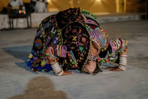 Jeep & kamelenrit, muzikale avond in het luxe kamp in de woestijn