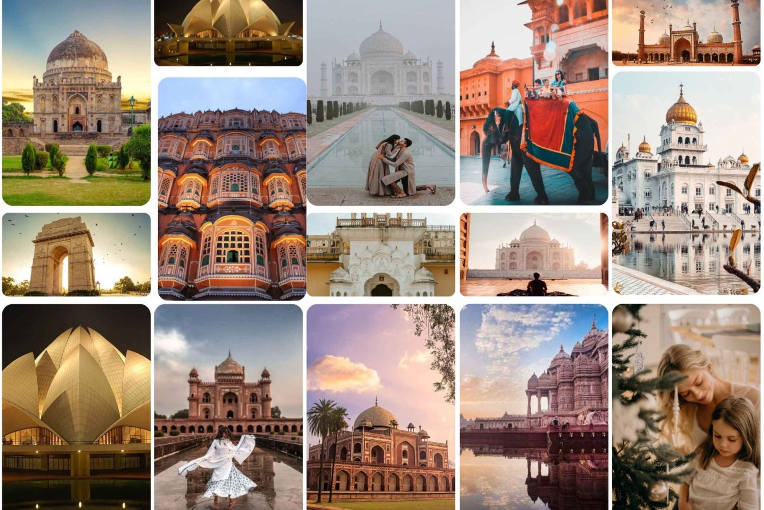 New Delhi-Agra-Jaipur Billets d'entrée pour toutes les attractions manuelles