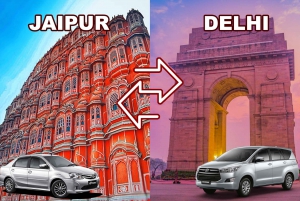 Enveis bytransport mellom Delhi og Jaipur
