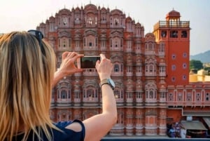 Jaipur: Passeio turístico de 1 dia e Hawa Mahal, excursão ao Palácio da Cidade