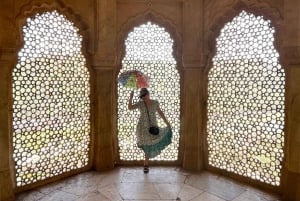 Från Delhi: Privat guidad tur med övernattning i Jaipur