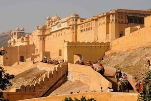 Från Delhi: Privat guidad tur med övernattning i Jaipur